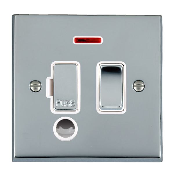 Cher V BC 13A DP Fuse SP+N+CO BC/WH