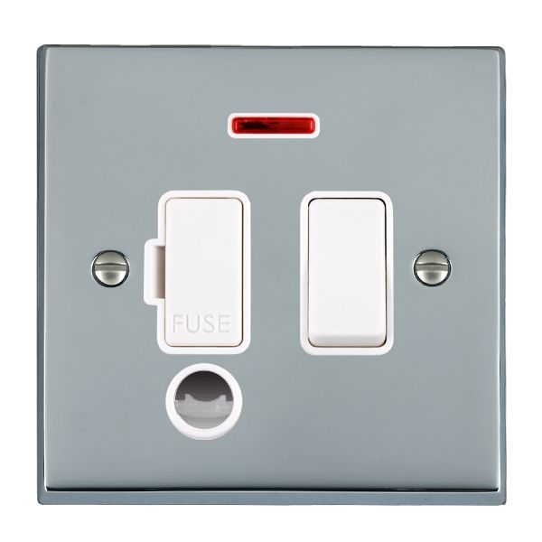 Cher V BC 13A DP Fuse SP+N+CO WH/WH