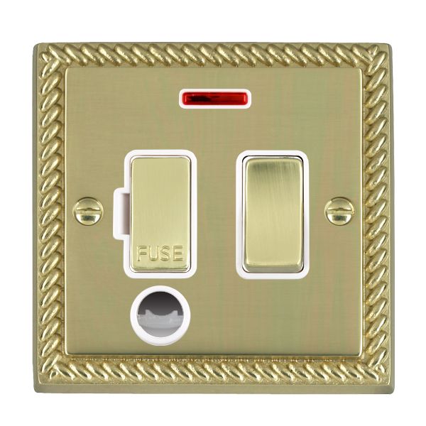 Cher G PB 13A DP Fuse SP+N+CO PB/WH