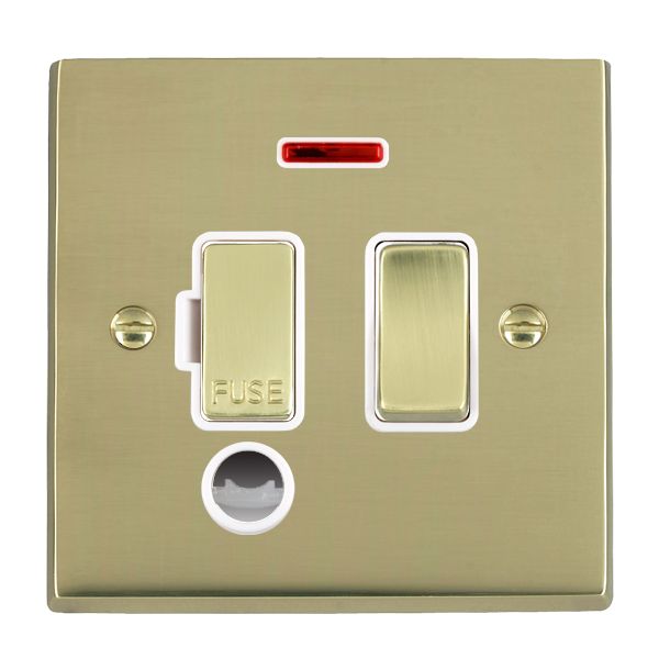 Cher V PB 13A DP Fuse SP+N+CO PB/WH