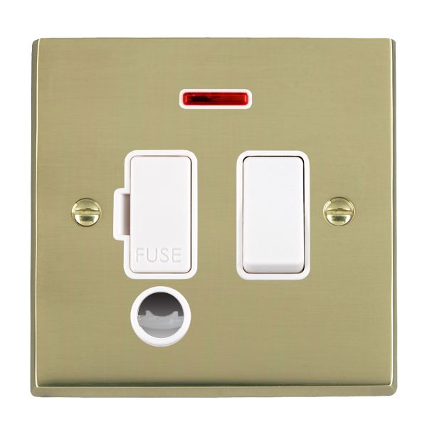 Cher V PB 13A DP Fuse SP+N+CO WH/WH