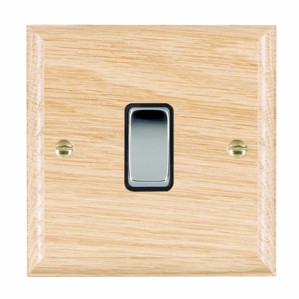 Wood Ovo L/O 1g 10AX 2 Way Rkr BC/BL