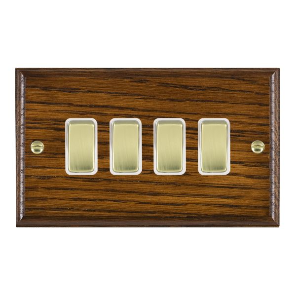 Wood Ovo D/O 4g 10AX 2 Way Rkr PB/WH