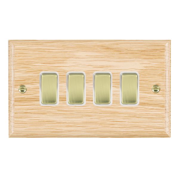 Wood Ovo L/O 4g 10AX 2 Way Rkr PB/WH