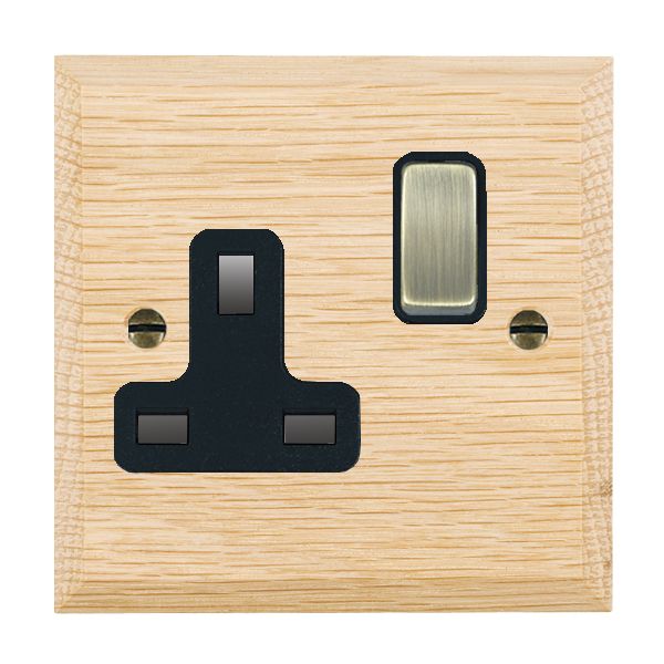 Wood Cha L/O 1g 13A DP Swt Skt AB/BL