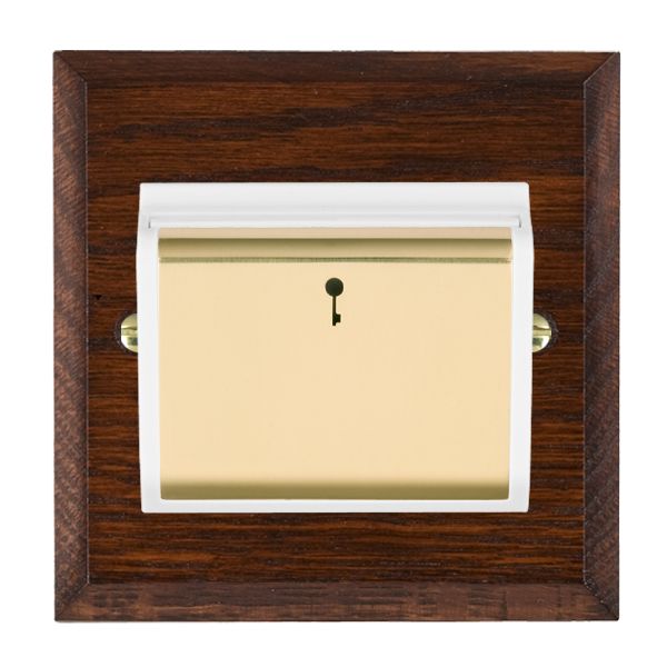 Wood Cha A/M 10A (6AX) Card Swt PB/WH