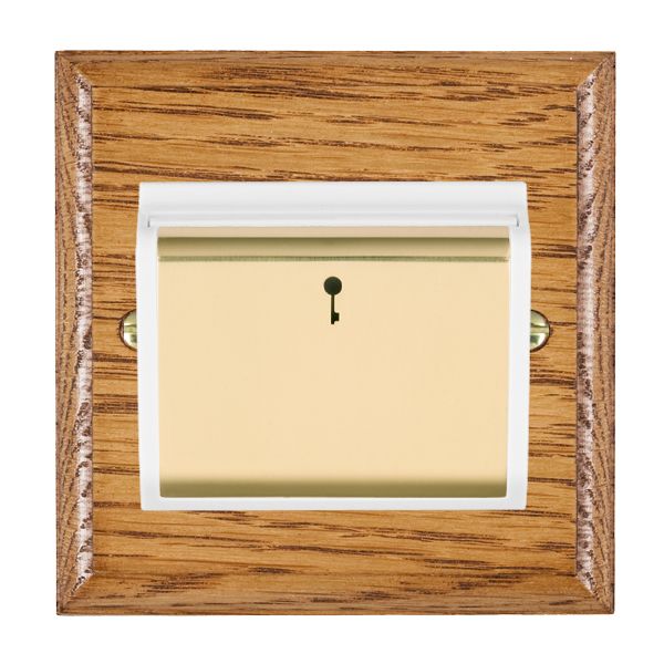 Wood Ovo M/O 10A (6AX) Card Swt PB/WH