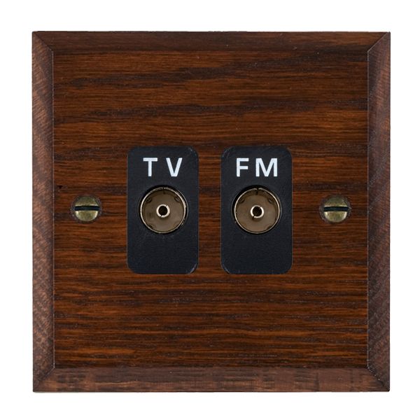 Wood Cha A/M Isol TVFM Diplex 1in/2o BL
