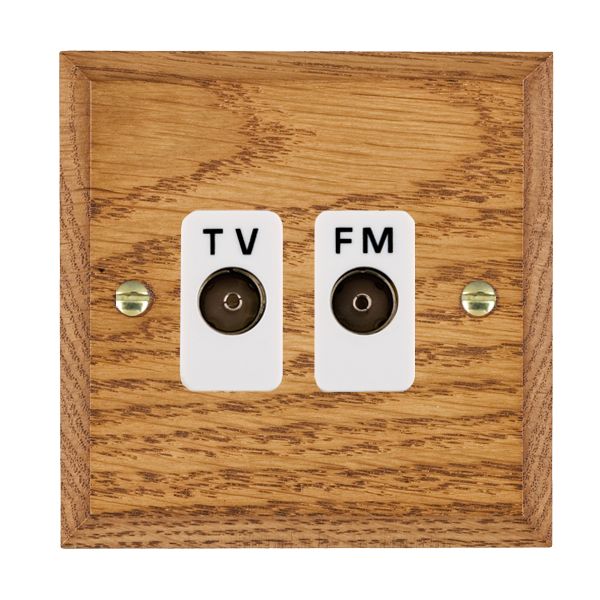 Wood Cha M/O Isol TVFM Diplex 1in/2o WH