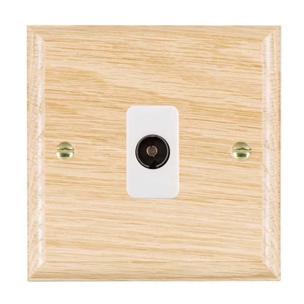 Wood Ovo L/O 1g Isolated TV 1in/1out WH