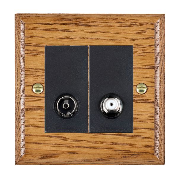 Wood Ovo M/O 2g N-Isol TV+Sat 2in/2 BL