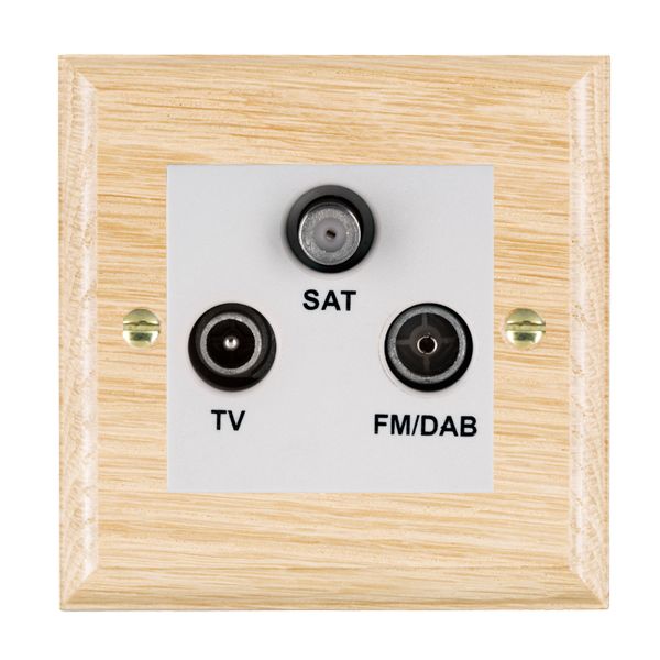 Wood Ovo L/O Non-Iso DAB TV+FM+SAT WH