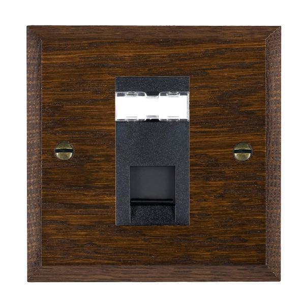Wood Cha D/O 1g RJ12 Unshielded BL