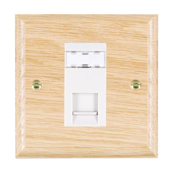 Wood Ovo L/O 1g RJ12 Unshielded WH