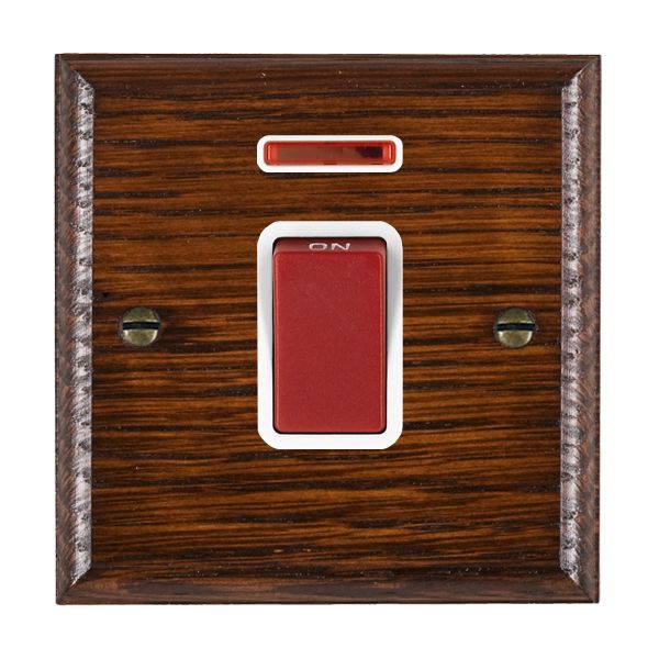 Wood Ovo A/M 1g 45A DP+N Red Rkr/WH