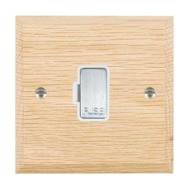Wood Cha L/O 1g 13A Fuse Only SC/WH