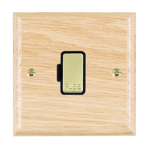 Wood Ovo L/O 1g 13A Fuse Only PB/BL