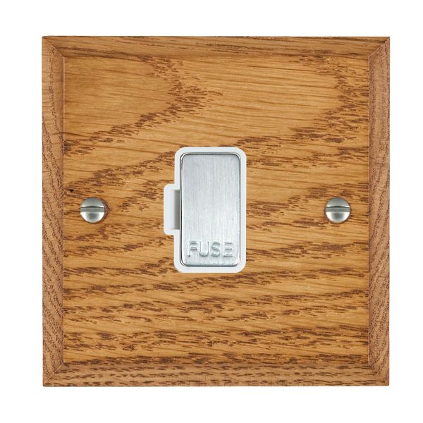 Wood Cha M/O 1g 13A Fuse Only SC/WH