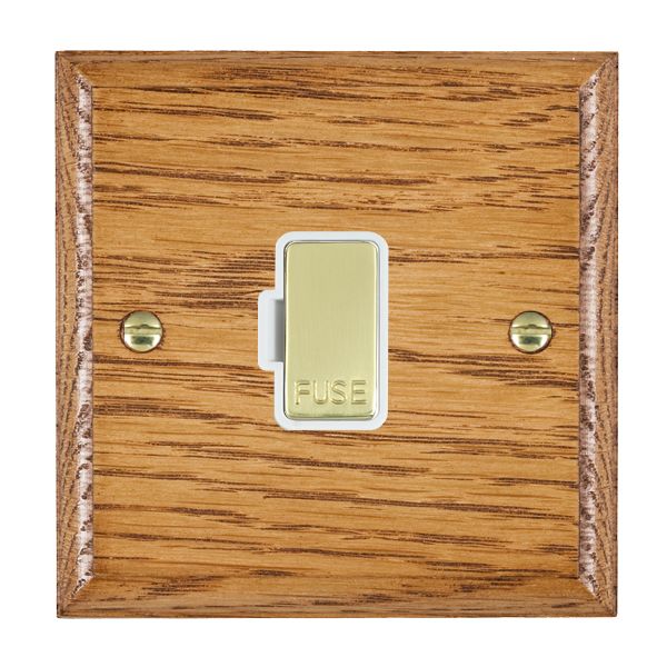 Wood Ovo M/O 1g 13A Fuse Only PB/WH