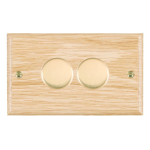 Wood Ovo L/O 2g LEDITB100 2 way Dim PB