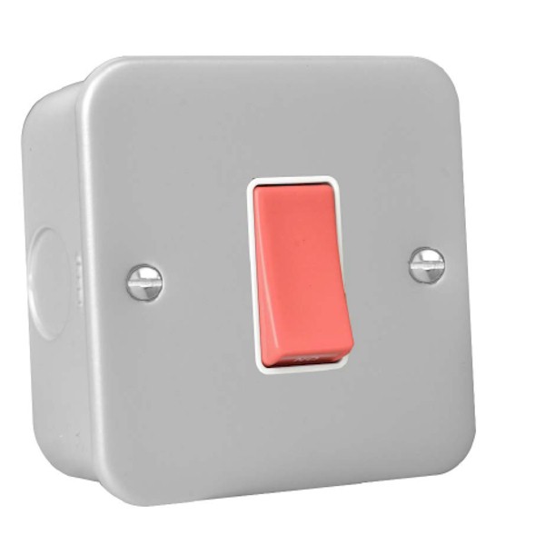 Metalclad 1g 45A Double Pole Red Rkr/WH