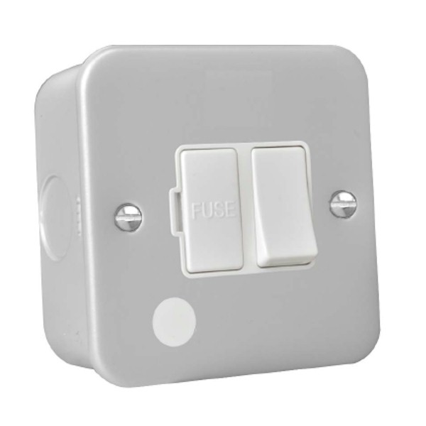 Metalclad 13A DP Fuse Spur + CO WH/WH