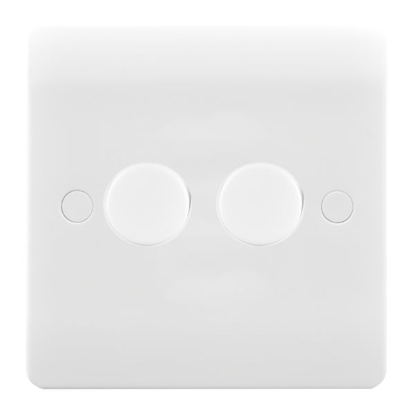 Verve White 2g LEDITB100 2 way Dimmer WH