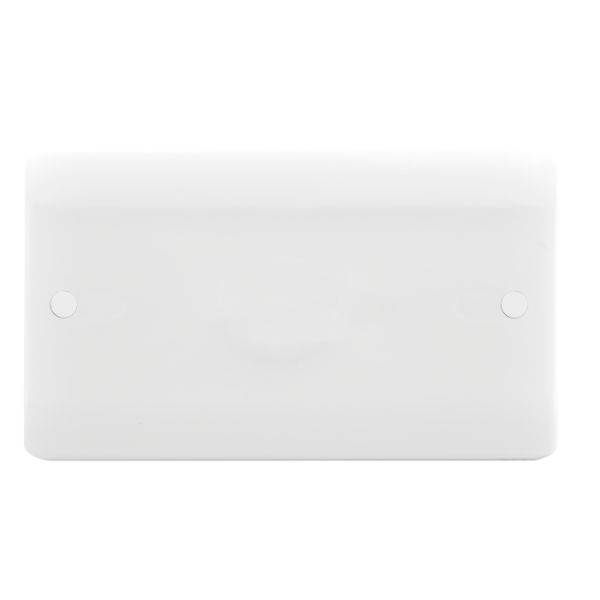 Verve White Double Blank Plate