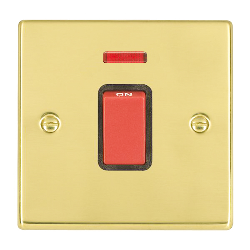 Hart SB 1g 45A Double Pole+N Red Rkr/BL