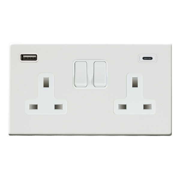Hart CFX Pr/Wht DP SS2+USB+USB C WH/WH