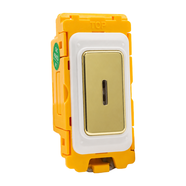 FLM 20AX 2W Key Swt PB + BL/WH Bzls