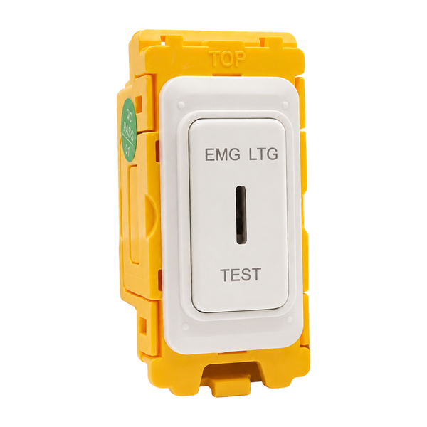 FLM 20AX DP Key Swt ELT WH + WH Bezel