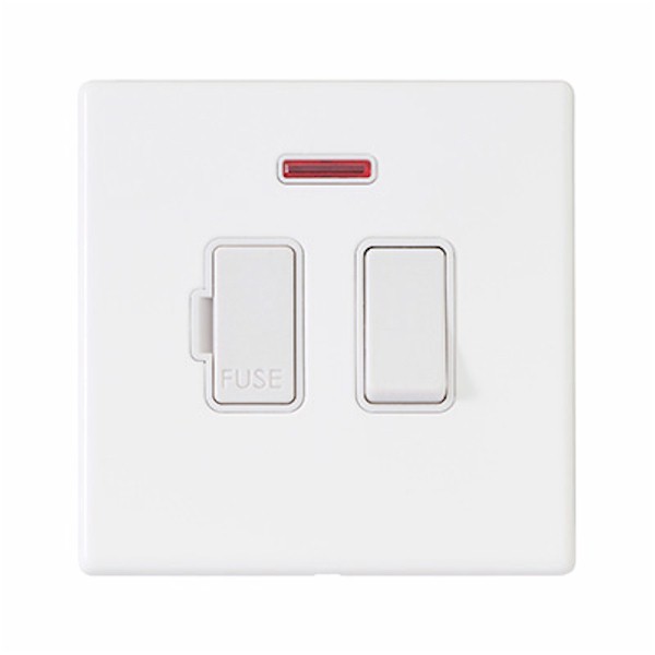 Hart CFX Pr/Wht 13A DP Fuse Spur+N WH/WH