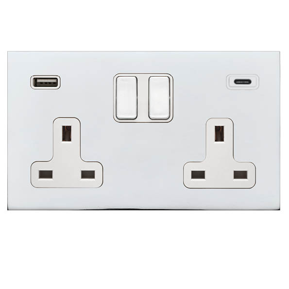 Shr G2 BC DP SS2+USB+USB C BC/WH