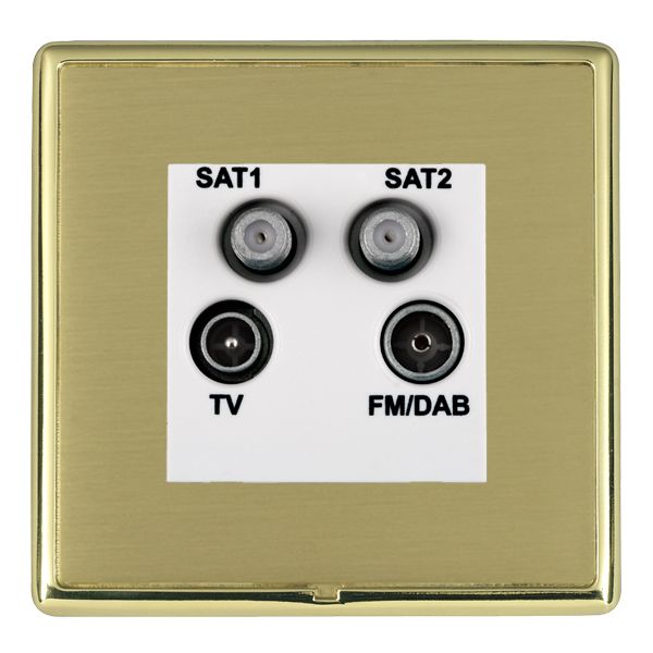 L-Ron CFX PB/SB No-Isolat TV+FM+2XSAT WH