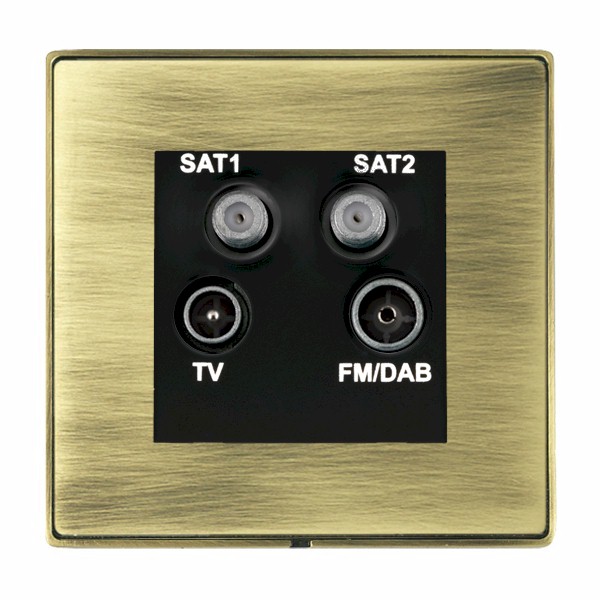 L-Duo CFX AB/AB No-Isolat TV+FM+2XSAT BL