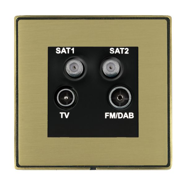L-Duo CFX AB/SB No-Isolat TV+FM+2XSAT BL