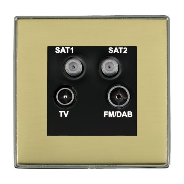 L-Duo CFX BK/PB No-Isolat TV+FM+2XSAT BL