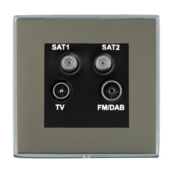 L-Duo CFX BC/BK No-Isolat TV+FM+2XSAT BL