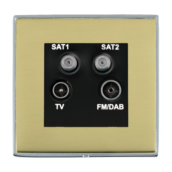L-Duo CFX BC/PB No-Isolat TV+FM+2XSAT BL