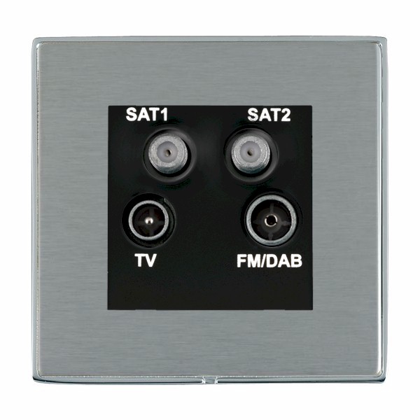 L-Duo CFX BC/SS No-Isolat TV+FM+2XSAT BL
