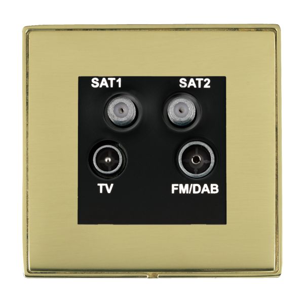 L-Duo CFX PB/PB No-Isolat TV+FM+2XSAT BL