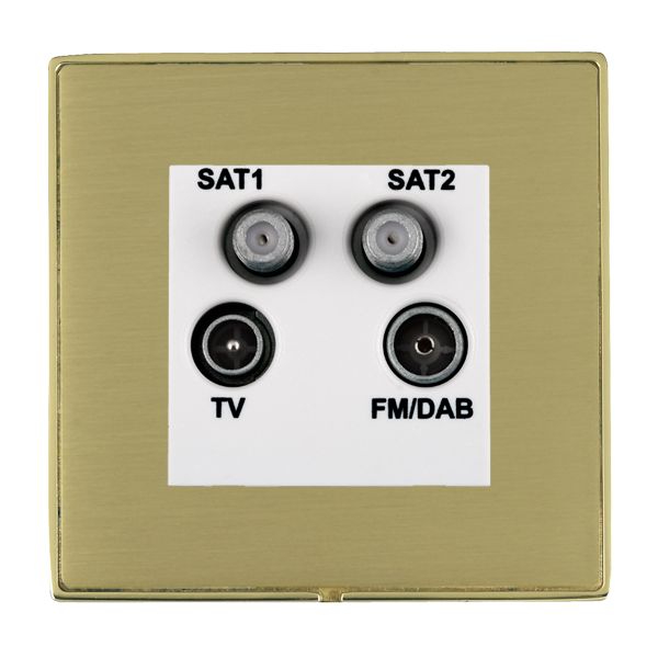 L-Duo CFX PB/SB No-Isolat TV+FM+2XSAT WH