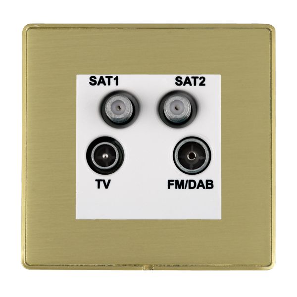 L-Duo CFX SB/SB No-Isolat TV+FM+2XSAT WH