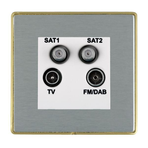 L-Duo CFX SB/SS No-Isolat TV+FM+2XSAT WH