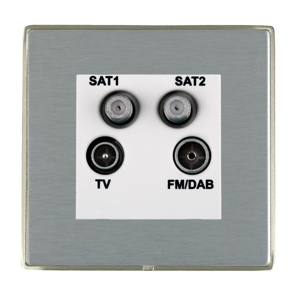 L-Duo CFX SN/SS No-Isolat TV+FM+2XSAT WH