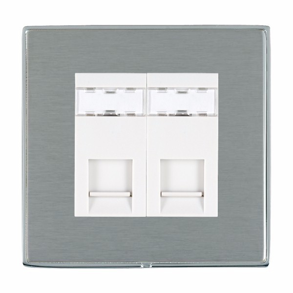 L-Duo CFX BC/SS 2g RJ45 CAT5E Unsheld WH