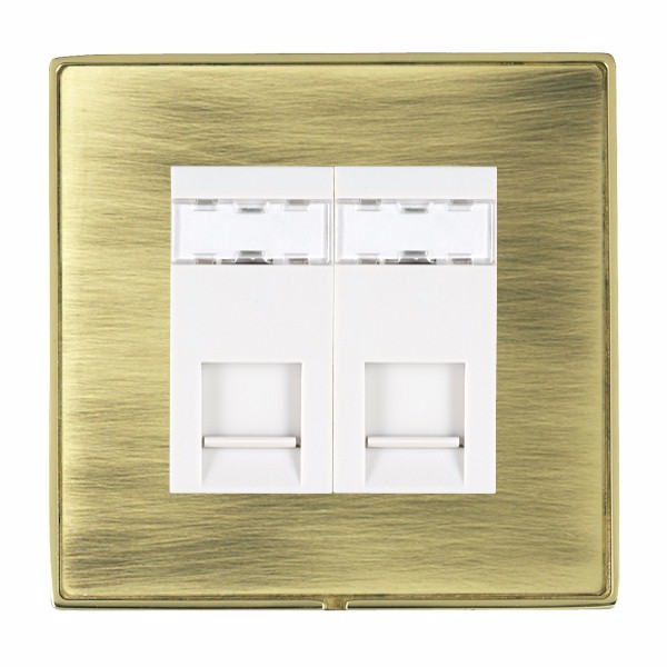 L-Duo CFX PB/AB 2g RJ45 CAT5E Unsheld WH