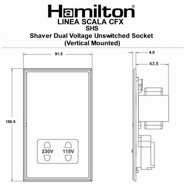 L-Sca CFX BC/N Shaver Dual Volt Skt BL - Image 3