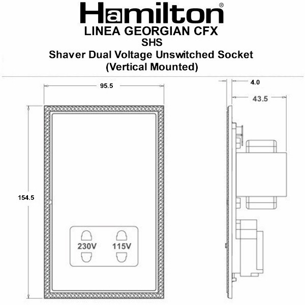 L-Geo CFX EB/EB Shaver Dual Volt Skt BL - Image 3